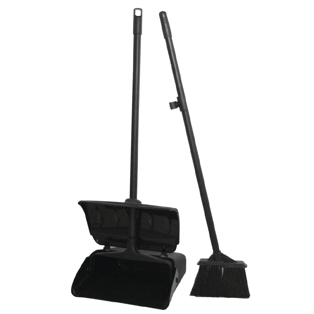 lobby dust pan and broom